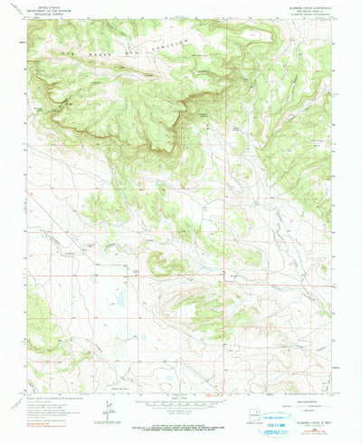 United States Geological Survey Alamosa Creek, NM (1964, 24000-Scale) digital map