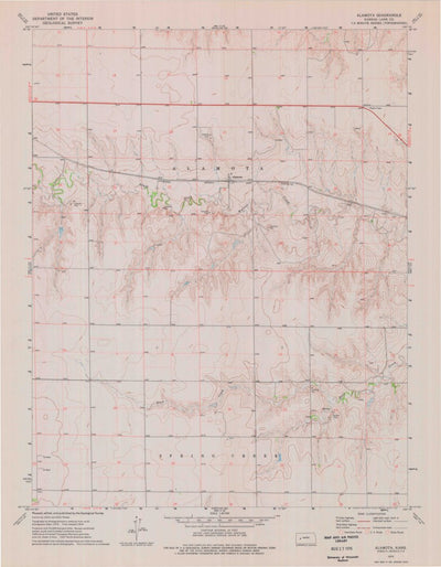 United States Geological Survey Alamota, KS (1974, 24000-Scale) digital map