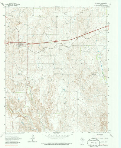 United States Geological Survey Alanreed, TX (1963, 24000-Scale) digital map