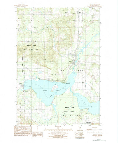 United States Geological Survey Alanson, MI (1983, 24000-Scale) digital map