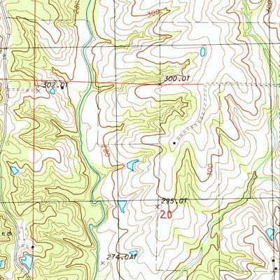 United States Geological Survey Alanthus Grove, MO (1985, 24000-Scale) digital map