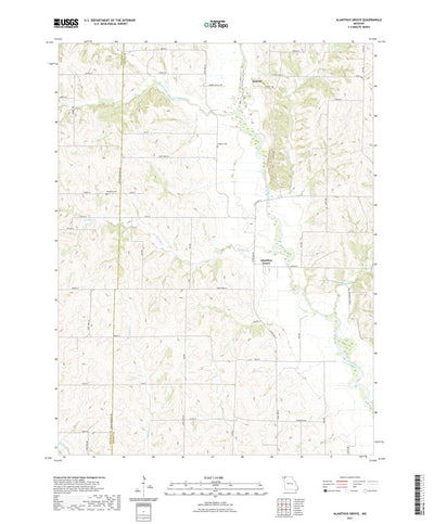 United States Geological Survey Alanthus Grove, MO (2021, 24000-Scale) digital map
