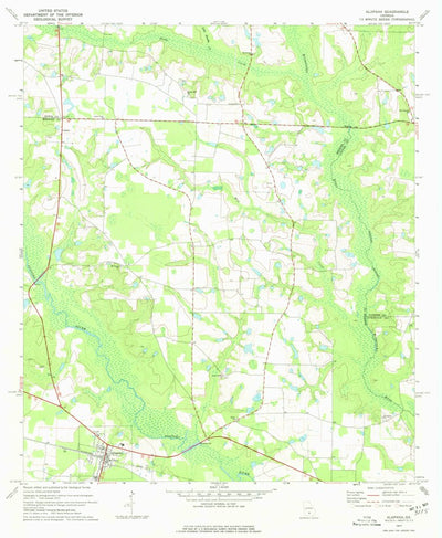 United States Geological Survey Alapaha, GA (1977, 24000-Scale) digital map
