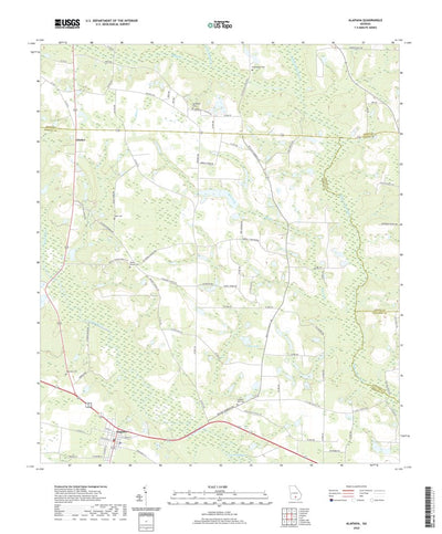 United States Geological Survey Alapaha, GA (2020, 24000-Scale) digital map
