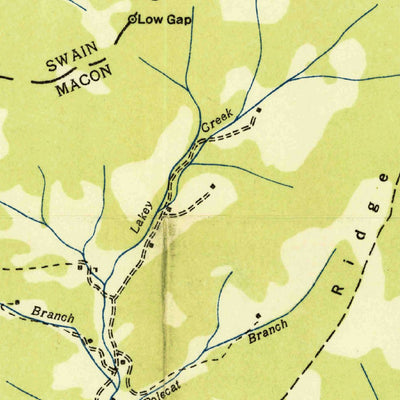 United States Geological Survey Alarka, NC (1936, 24000-Scale) digital map