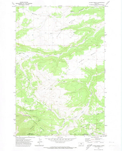 United States Geological Survey Alaska Bench, MT (1970, 24000-Scale) digital map