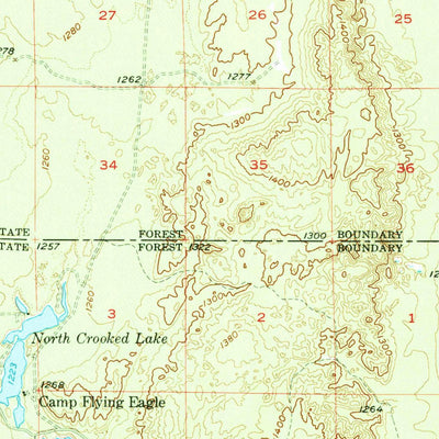 United States Geological Survey Alba, MI (1956, 62500-Scale) digital map