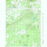 United States Geological Survey Alba, MI (1985, 24000-Scale) digital map