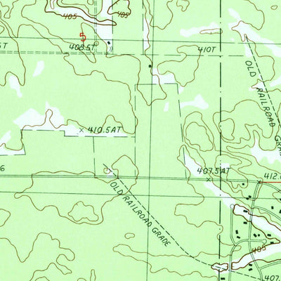 United States Geological Survey Alba, MI (1985, 24000-Scale) digital map