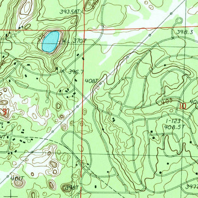 United States Geological Survey Alba, MI (1985, 24000-Scale) digital map