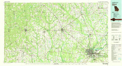 United States Geological Survey Albany, GA (1981, 100000-Scale) digital map