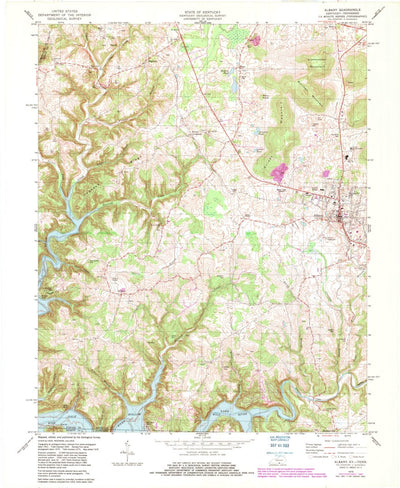 United States Geological Survey Albany, KY-TN (1978, 24000-Scale) digital map