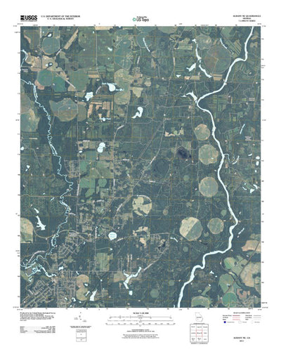 United States Geological Survey Albany NE, GA (2011, 24000-Scale) digital map