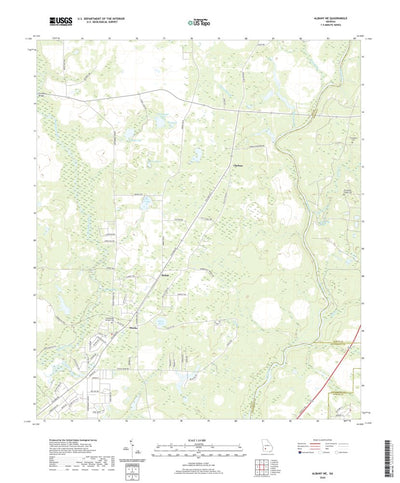 United States Geological Survey Albany NE, GA (2020, 24000-Scale) digital map