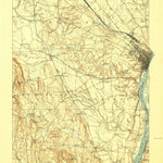 United States Geological Survey Albany, NY (1895, 62500-Scale) digital map