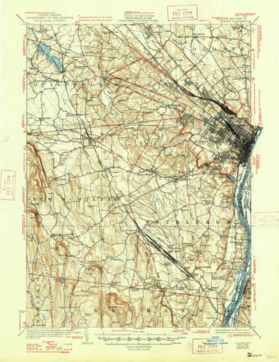 United States Geological Survey Albany, NY (1927, 62500-Scale) digital map
