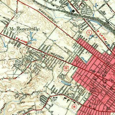 United States Geological Survey Albany, NY (1947, 62500-Scale) digital map