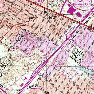United States Geological Survey Albany, NY (1953, 24000-Scale) digital map