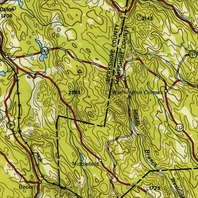 United States Geological Survey Albany, NY-MA-VT-NH-CT (1948, 250000-Scale) digital map