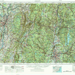United States Geological Survey Albany, NY-MA-VT-NH-CT (1956, 250000-Scale) digital map