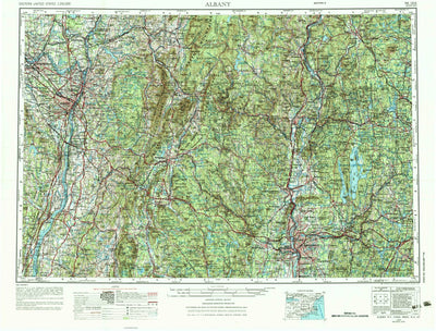United States Geological Survey Albany, NY-MA-VT-NH-CT (1956, 250000-Scale) digital map