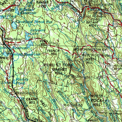 United States Geological Survey Albany, NY-MA-VT-NH-CT (1956, 250000-Scale) digital map