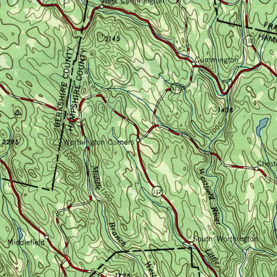 United States Geological Survey Albany, NY-MA-VT-NH-CT (1957, 250000-Scale) digital map