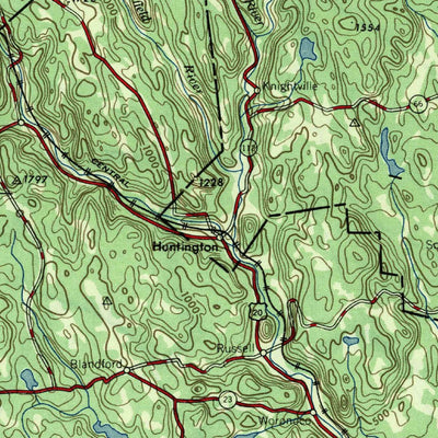 United States Geological Survey Albany, NY-MA-VT-NH-CT (1957, 250000-Scale) digital map