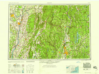 United States Geological Survey Albany, NY-MA-VT-NH-CT (1959, 250000-Scale) digital map