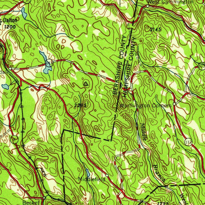 United States Geological Survey Albany, NY-MA-VT-NH-CT (1959, 250000-Scale) digital map
