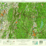 United States Geological Survey Albany, NY-MA-VT-NH-CT (1962, 250000-Scale) digital map