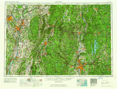 United States Geological Survey Albany, NY-MA-VT-NH-CT (1962, 250000-Scale) digital map
