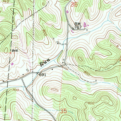 United States Geological Survey Albany, OH (1960, 24000-Scale) digital map