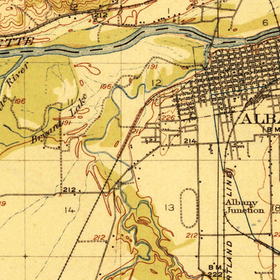 United States Geological Survey Albany, OR (1916, 62500-Scale) digital map