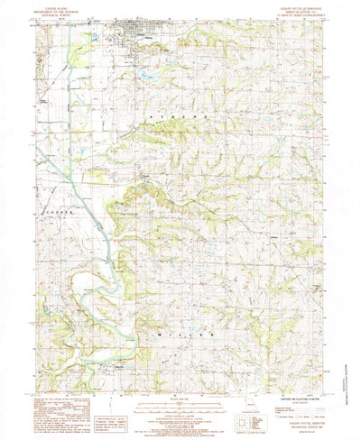 United States Geological Survey Albany South, MO (1985, 24000-Scale) digital map