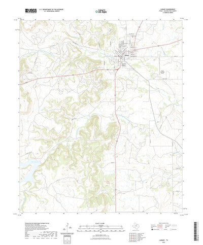 United States Geological Survey Albany, TX (2022, 24000-Scale) digital map