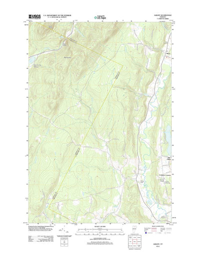 United States Geological Survey Albany, VT (2012, 24000-Scale) digital map
