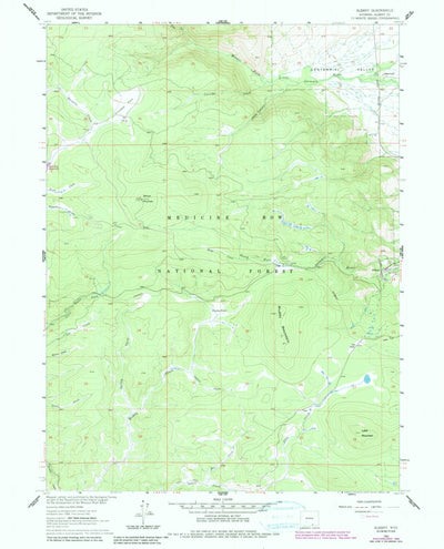 United States Geological Survey Albany, WY (1961, 24000-Scale) digital map