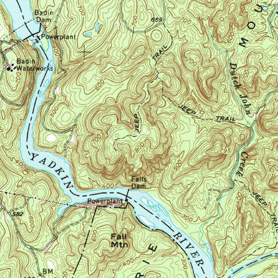 United States Geological Survey Albemarle, NC (1957, 62500-Scale) digital map