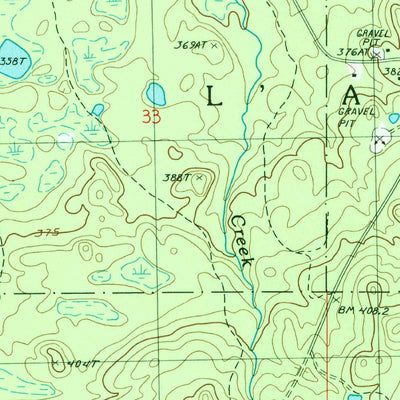 United States Geological Survey Alberta, MI (1985, 24000-Scale) digital map