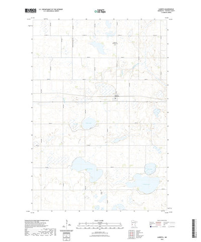 United States Geological Survey Alberta, MN (2022, 24000-Scale) digital map