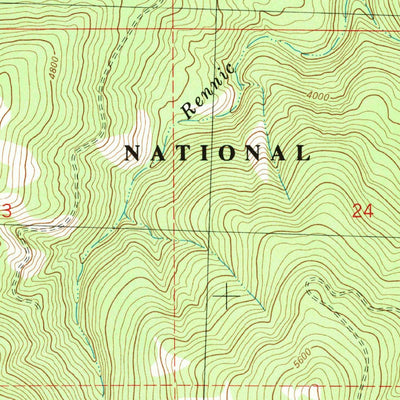 United States Geological Survey Alberton, MT (1984, 24000-Scale) digital map