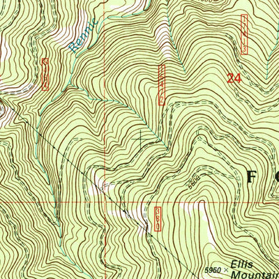 United States Geological Survey Alberton, MT (1999, 24000-Scale) digital map