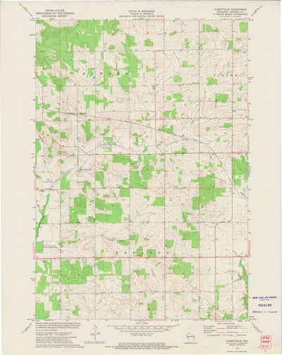 United States Geological Survey Albertville, WI (1972, 24000-Scale) digital map
