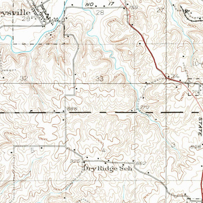 United States Geological Survey Albia, IA (1929, 62500-Scale) digital map
