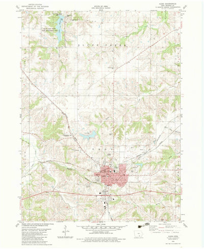 United States Geological Survey Albia, IA (1982, 24000-Scale) digital map