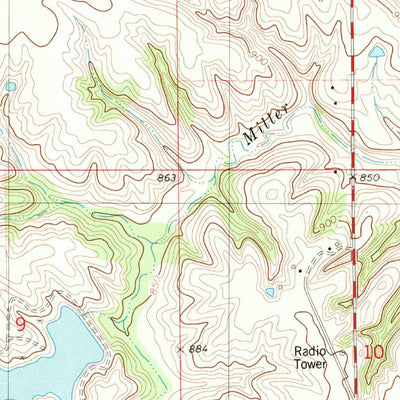United States Geological Survey Albia, IA (1982, 24000-Scale) digital map