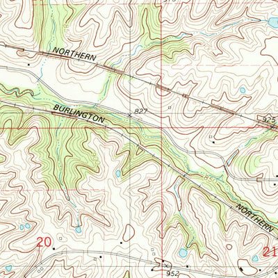 United States Geological Survey Albia, IA (1982, 24000-Scale) digital map