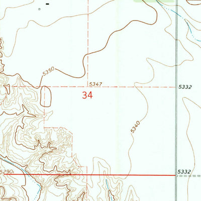 United States Geological Survey Albin SW, WY (1991, 24000-Scale) digital map