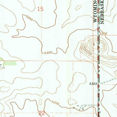 United States Geological Survey Albin, WY-NE (1991, 24000-Scale) digital map